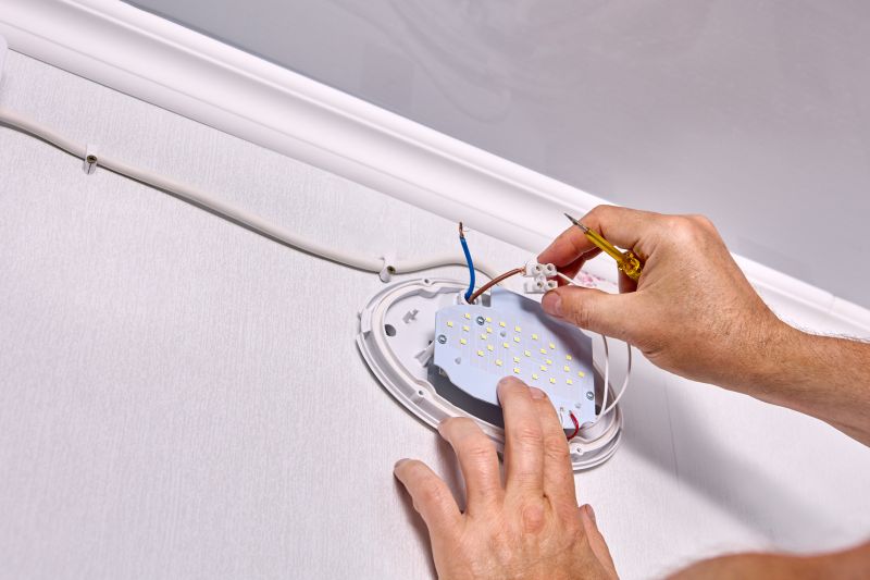 Electrician Installing Lighting